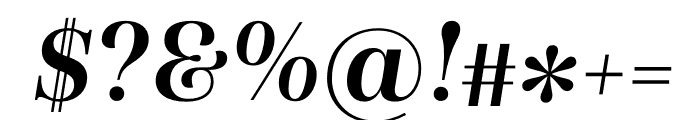 Presti Text Semibold Italic Font OTHER CHARS
