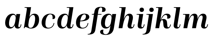 Presti Text Semibold Italic Font LOWERCASE