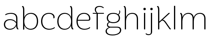 Preuksa Extra Light Font LOWERCASE