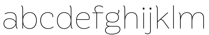 Preuksa Thin Font LOWERCASE