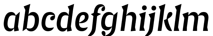 PrincipiaVF Italic Font LOWERCASE