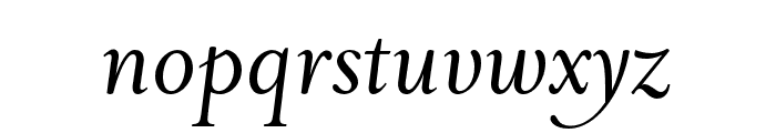 Priori Serif OT Italic Font LOWERCASE