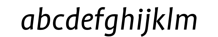 Profile Pro Regular Italic Font LOWERCASE