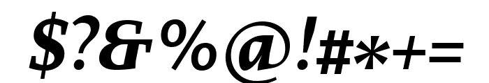 Proforma Bold Italic Font OTHER CHARS