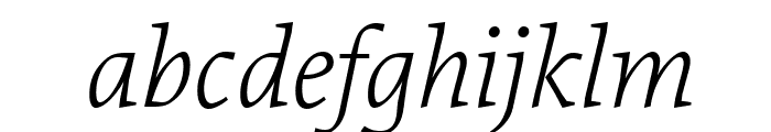 Proforma Light Italic Font LOWERCASE