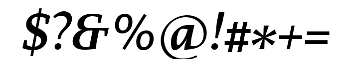 Proforma Semi Bold Italic Font OTHER CHARS