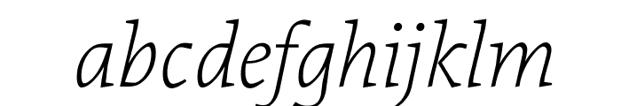 Proforma Ultra Light Italic Font LOWERCASE