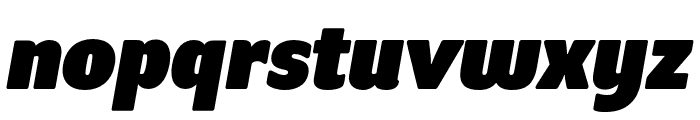 Program OT Black Italic Font LOWERCASE