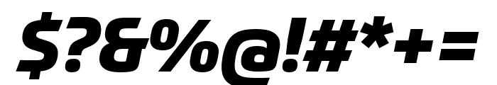 Prometo XBold Italic Font OTHER CHARS