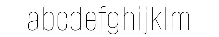 Protipo Compact Hairline Font LOWERCASE