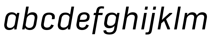 Protipo Narrow Regular Italic Font LOWERCASE