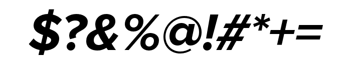 Proxima Nova Bold Italic Font OTHER CHARS