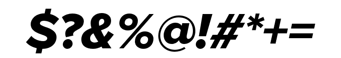 Proxima Nova Condensed Extrabold Italic Font OTHER CHARS