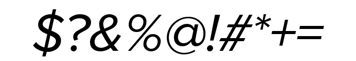 Proxima Nova Condensed Italic Font OTHER CHARS