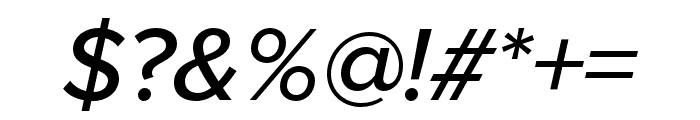 Proxima Nova Condensed Medium Italic Font OTHER CHARS