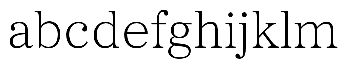 Proxima Sera Extralight Font LOWERCASE