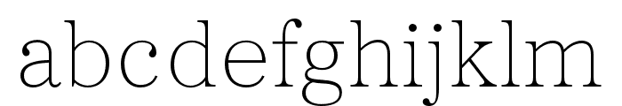 Proxima Sera Light Font LOWERCASE