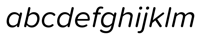 Proxima Soft Condensed Italic Font LOWERCASE