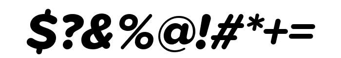 Proxima Soft Extrabold Italic Font OTHER CHARS