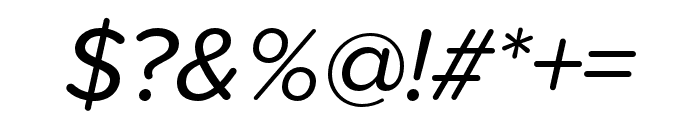 Proxima Soft Italic Font OTHER CHARS