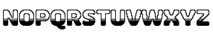 Puffin Arcade Dither Font UPPERCASE