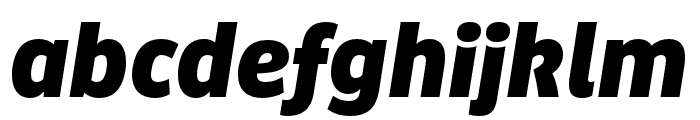Puffin Display ExtraBold Italic Font LOWERCASE