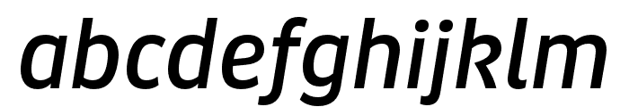 Puffin Display Medium Italic Font LOWERCASE