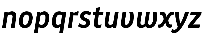 Puffin Display SemiBold Italic Font LOWERCASE