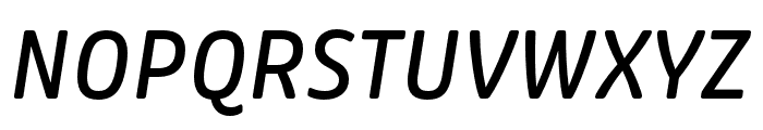 Puffin Display Soft Medium Italic Font UPPERCASE