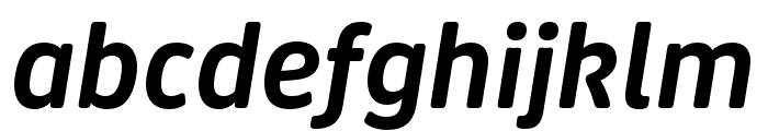 Puffin Display Soft SemiBold Italic Font LOWERCASE