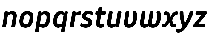 Puffin Display Soft SemiBold Italic Font LOWERCASE