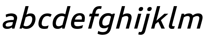 Puffin Medium Italic Font LOWERCASE