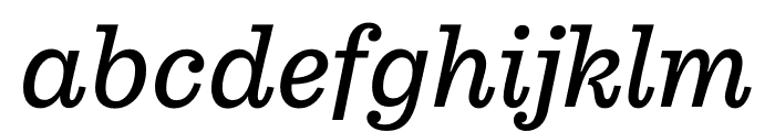 Pulpo Light Italic Font LOWERCASE