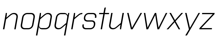 Purista Light Italic Font LOWERCASE