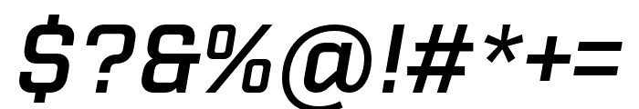 Purista SemiBold Italic Font OTHER CHARS