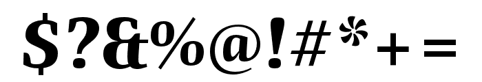 Quador Bold Italic Font OTHER CHARS