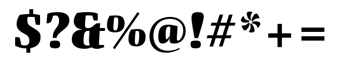 Quador Display ExtraBold Italic Font OTHER CHARS
