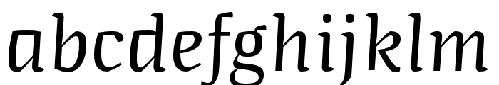 Quador Display Italic Font LOWERCASE