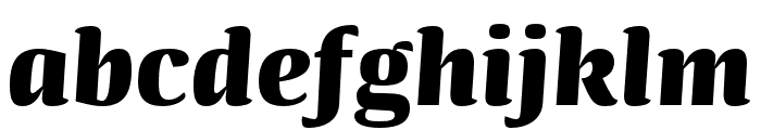 Quador ExtraBold Italic Font LOWERCASE