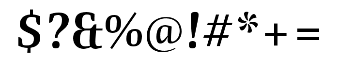 Quador SemiBold Italic Font OTHER CHARS