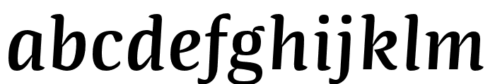 Quador SemiBold Italic Font LOWERCASE