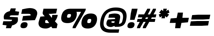 Quagmire Black Italic Font OTHER CHARS