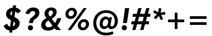 Quasimoda BoldItalic Font OTHER CHARS
