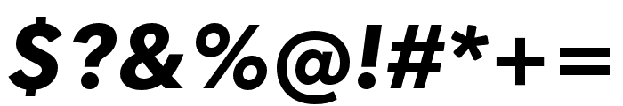 Quasimoda ExtraBoldItalic Font OTHER CHARS