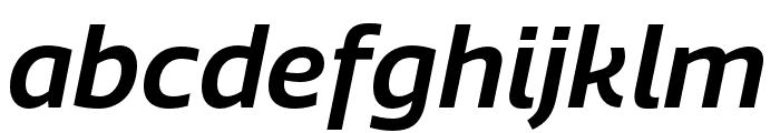 Quatro SemiBold Italic Font LOWERCASE