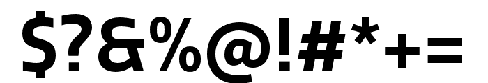 Quatro SemiBold Font OTHER CHARS