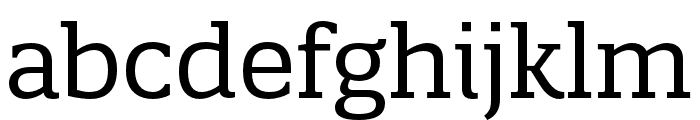 Quatro Slab Regular Font LOWERCASE