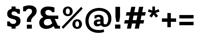 Quatro Slab SemiBold Font OTHER CHARS
