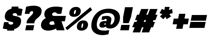 Quatro Slab UltraBlack Italic Font OTHER CHARS