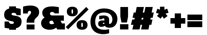 Quatro Slab UltraBlack Font OTHER CHARS